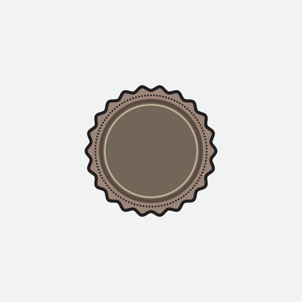 Retro emblem design. Vintage style with copy space. vector