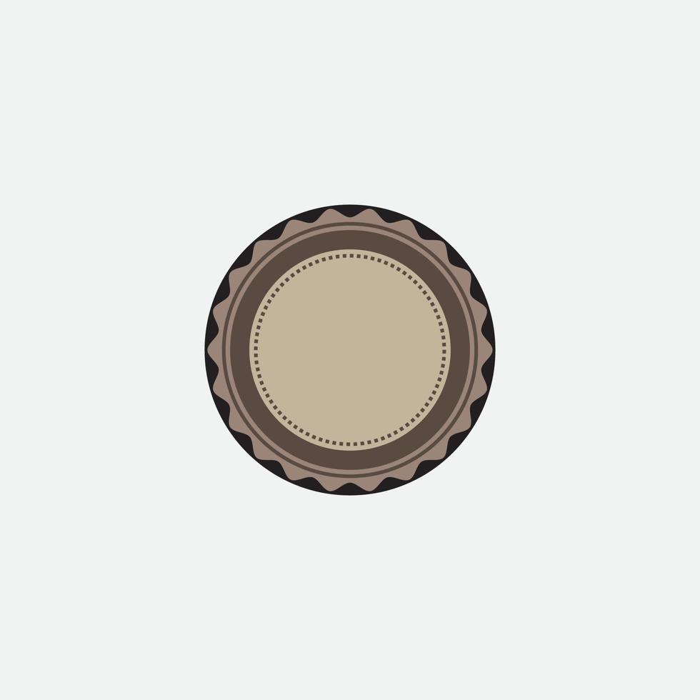 Retro emblem design. Vintage style with copy space. vector