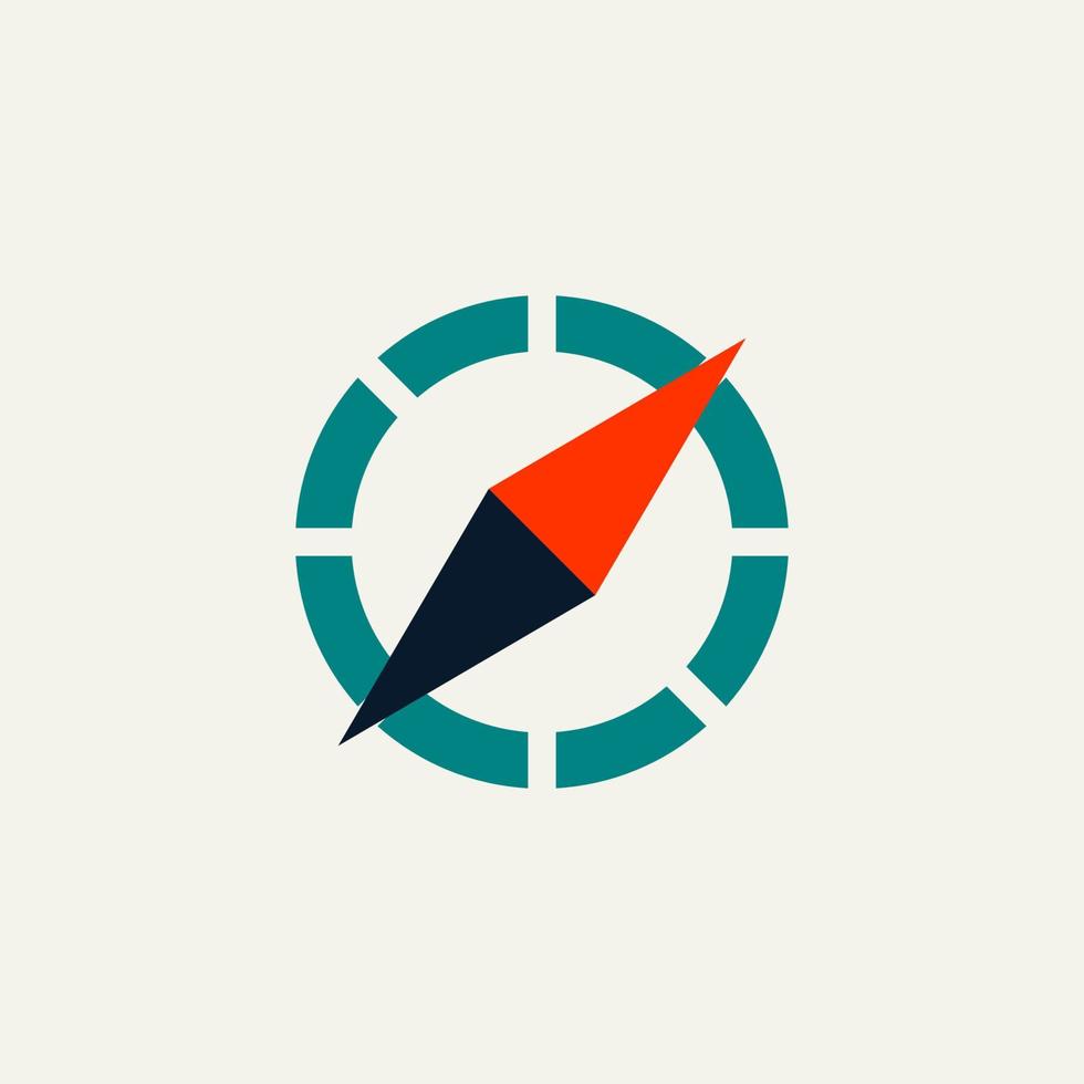 Compass. Logo template minimalist and modern vector illustration.