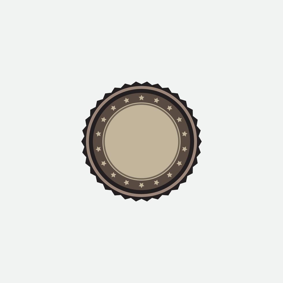 Retro emblem design. Vintage style with copy space. vector