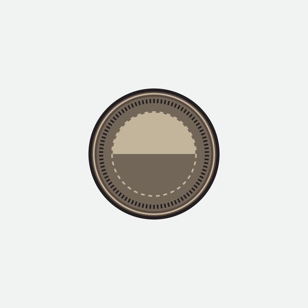 Retro emblem design. Vintage style with copy space. vector