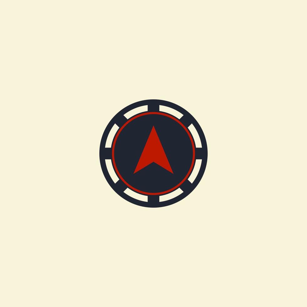 Compass. Logo template minimalist and modern vector illustration.