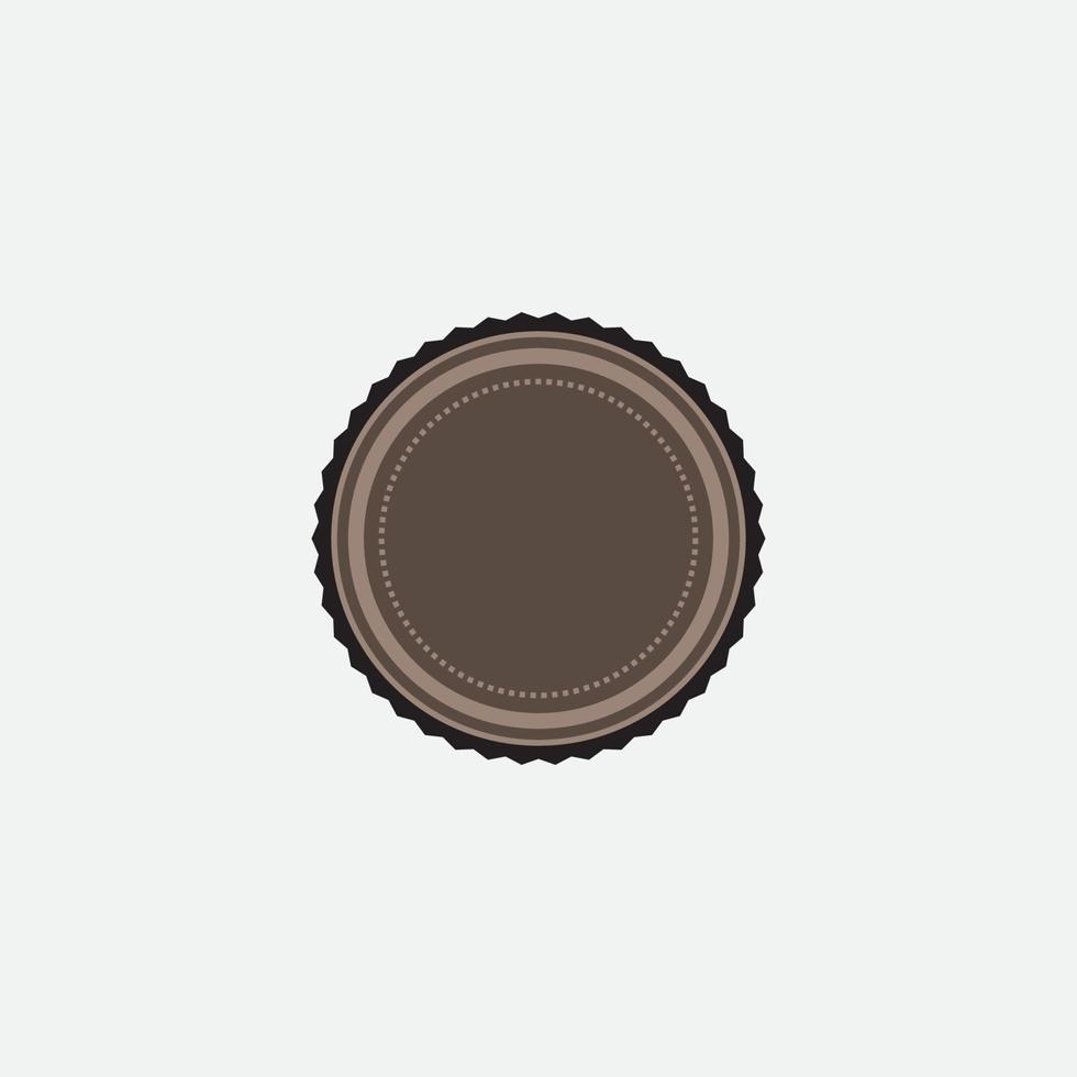 Retro emblem design. Vintage style with copy space. vector