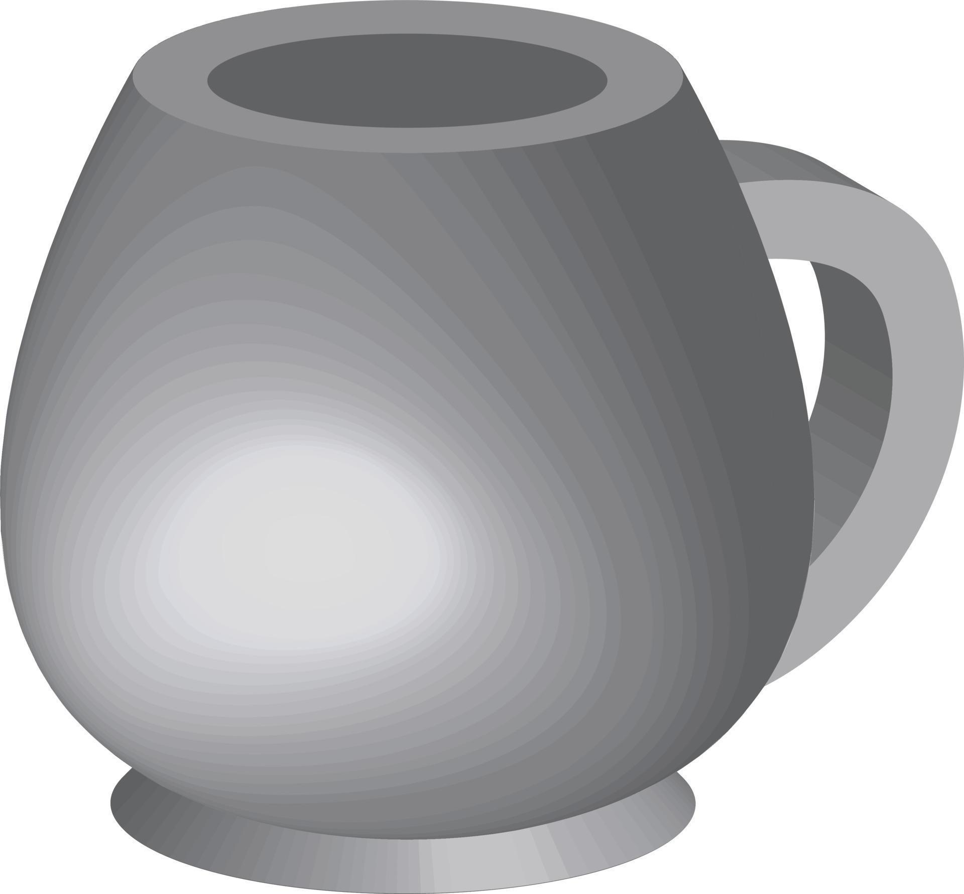 3d coffee mug design concept 8204219 Vector Art at Vecteezy