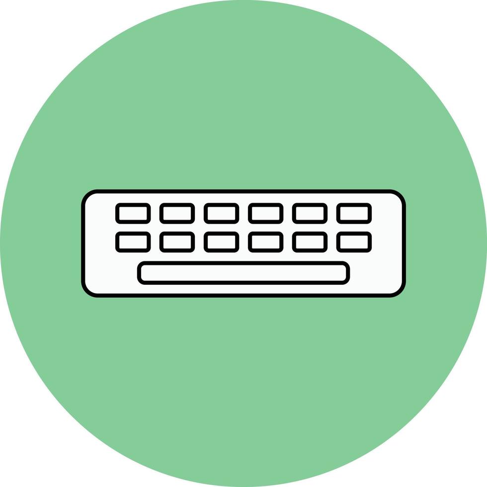 Keyboard simple icon vector