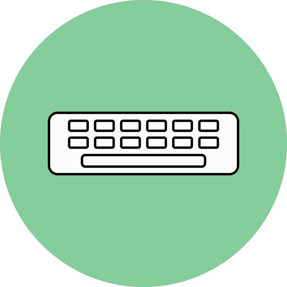 Keyboard simple icon vector