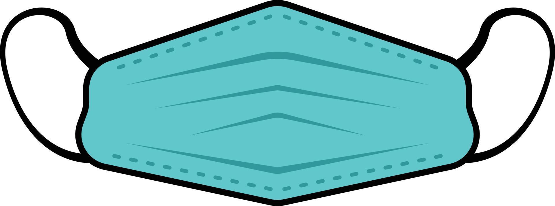 Medical mask icon flat vector illustration
