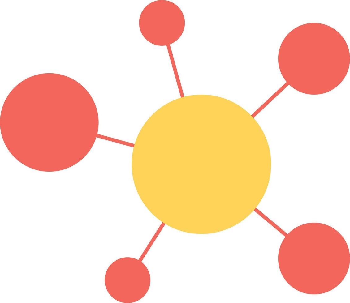 Molecule icon flat vector illustration