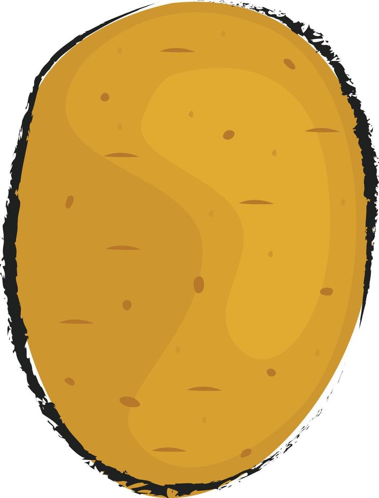 Potato icon flat vector