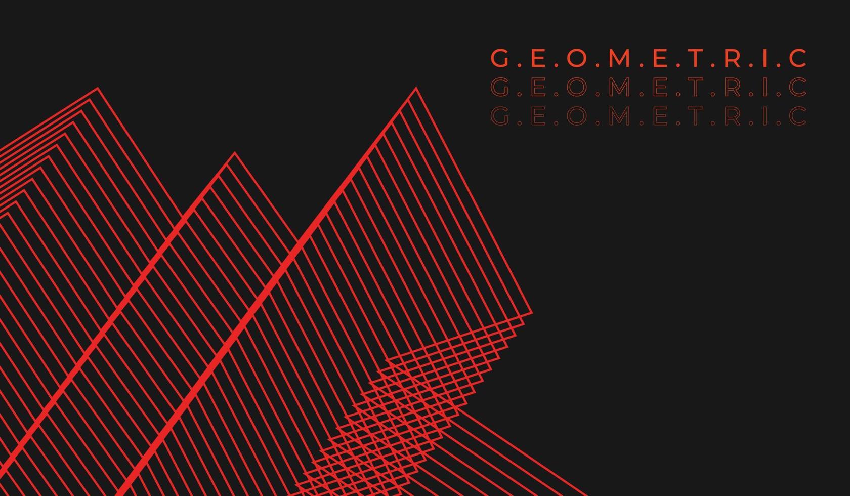 Geometric thin line background template copy space for banner or poster vector