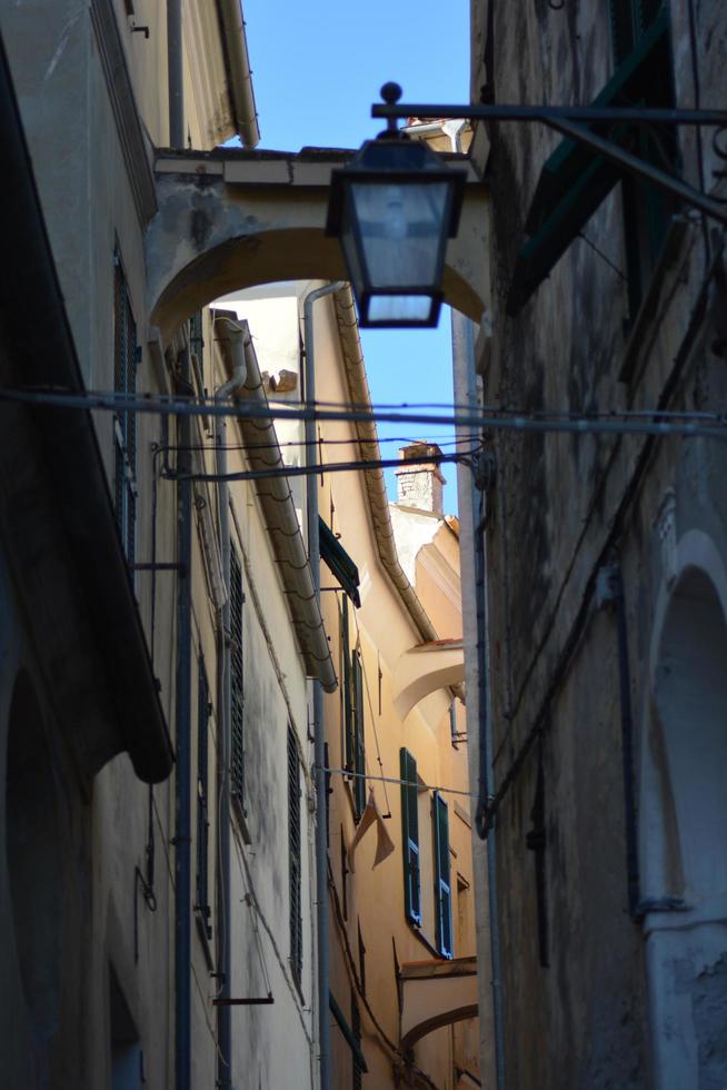 Typical Italian narrow street photo