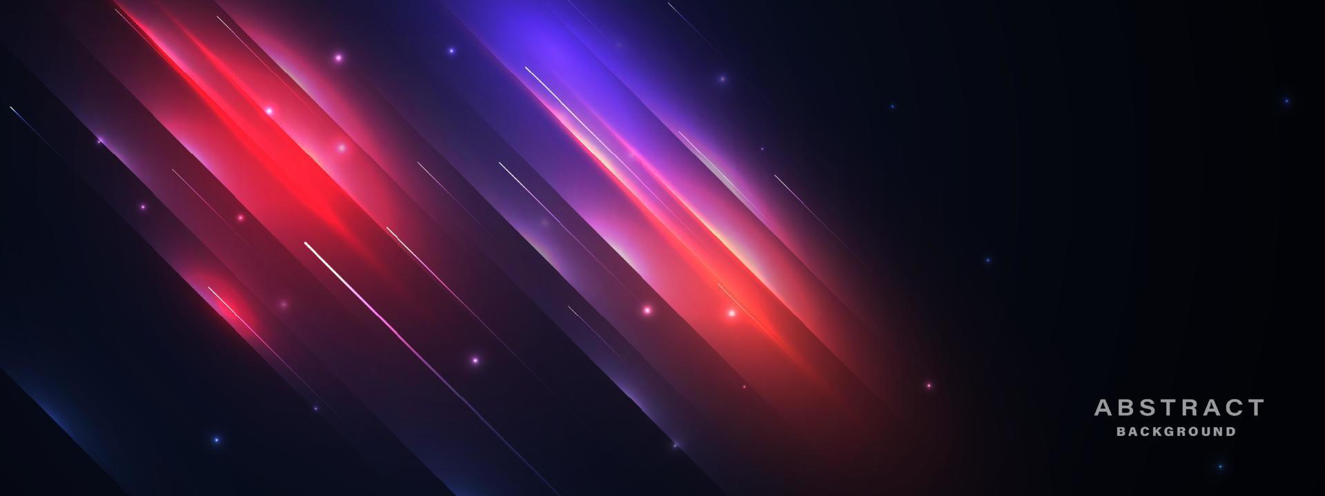Abstract futuristic background with glowing light effect. vector