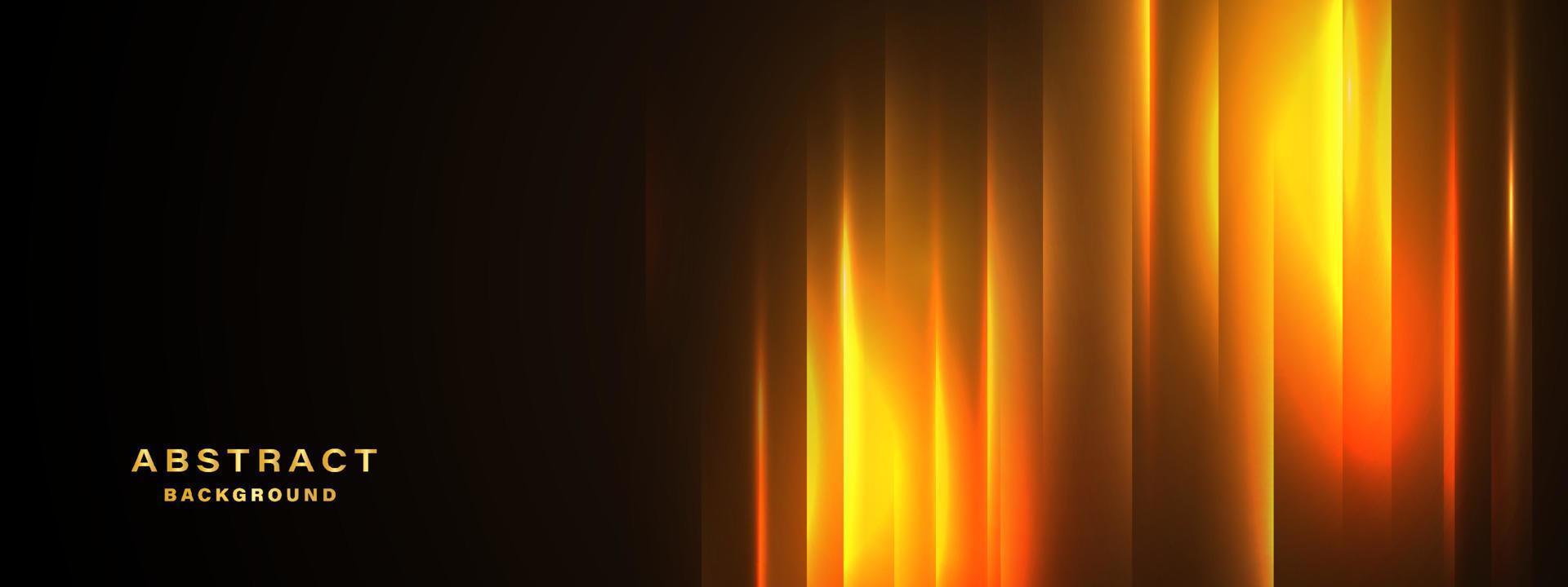 Abstract luxury gold background with glowing light vector