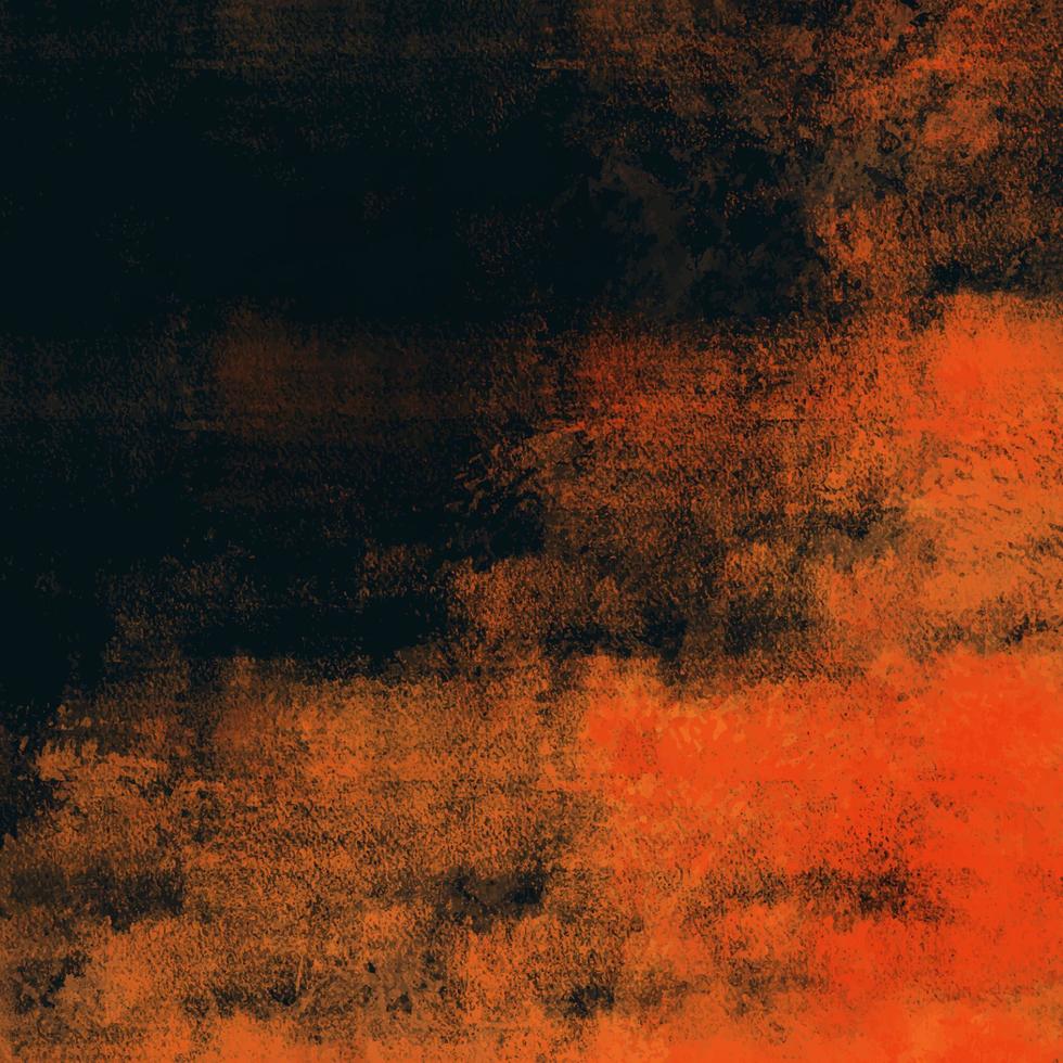 textura grunge sucia negra y naranja vector