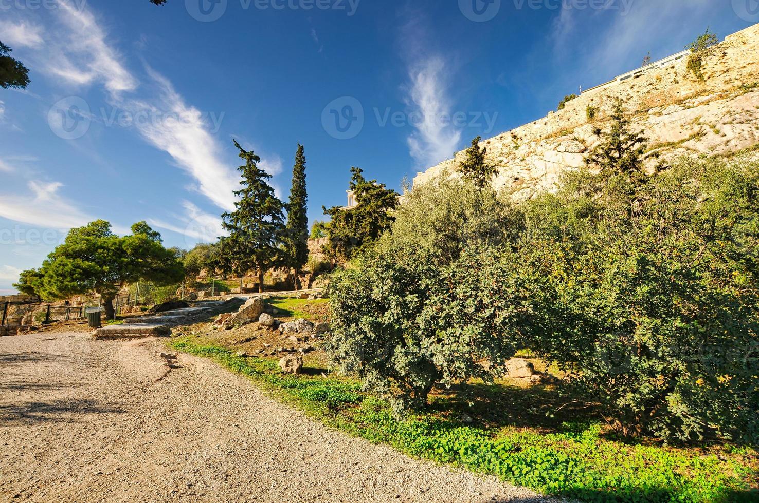 Acropolis of Athens in Greece photo