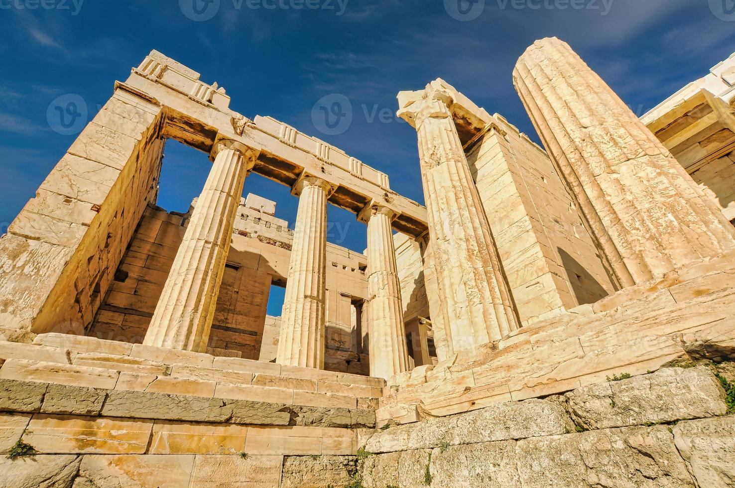 Propylaea in Acropolis of Athens, Greece photo