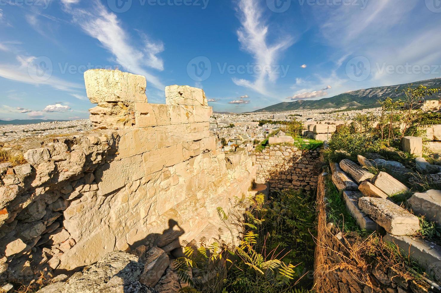 Acropolis of Athens in Greece photo