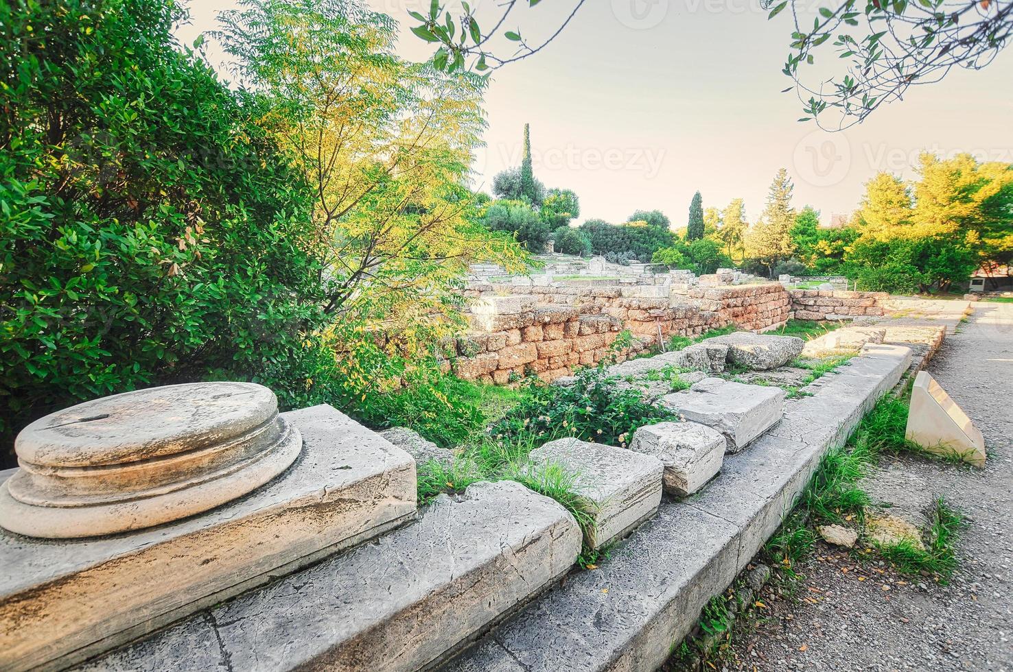 Ancient Agora  of Athens Greece photo