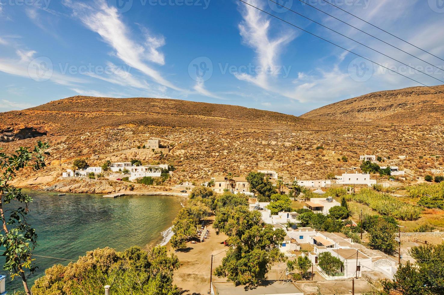 megalo livadi en la isla serifos, grecia foto