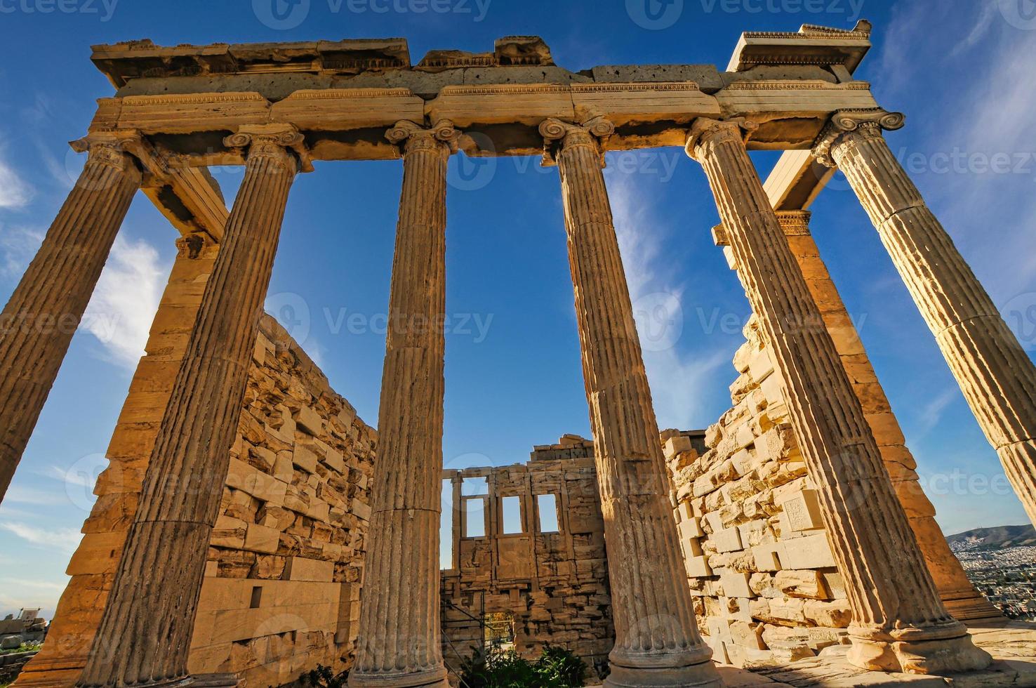 Erechtheion temple in Acropolis of Athens photo