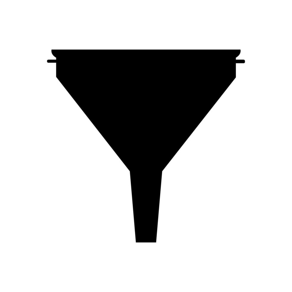 Funnel illustrated on a white background vector