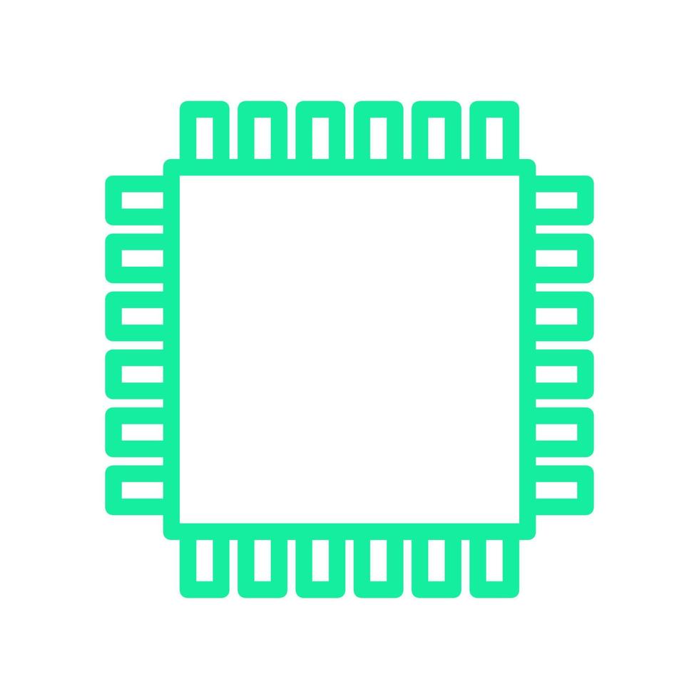 Microchip illustrated on a white background vector