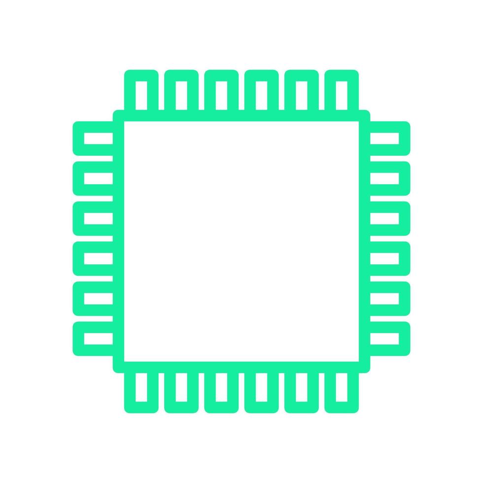 Microchip illustrated on a white background vector