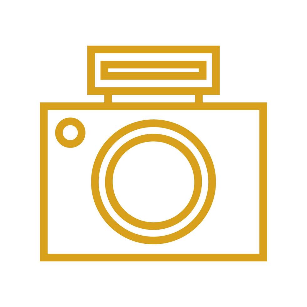 Photo camera illustrated on a white background vector