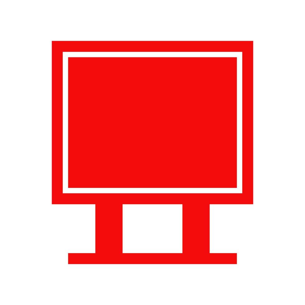 Signboard illustrated on a white background vector