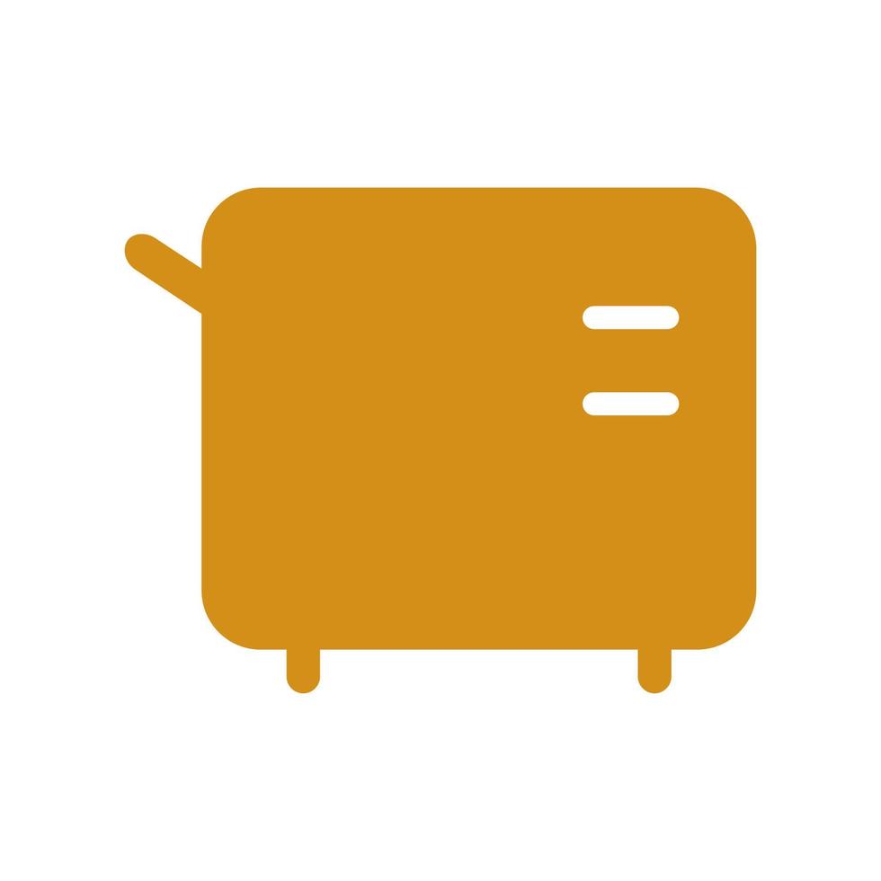 Toaster illustrated on white background vector