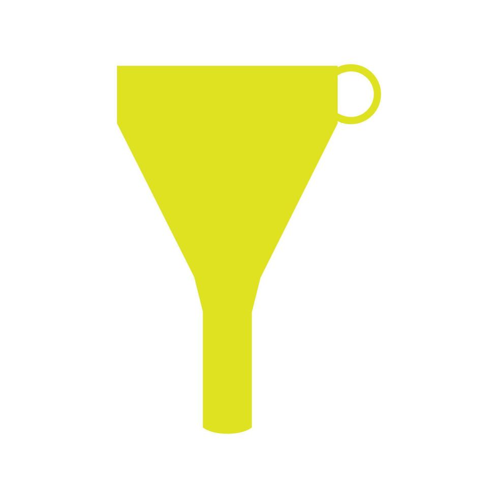 Funnel illustrated on a white background vector