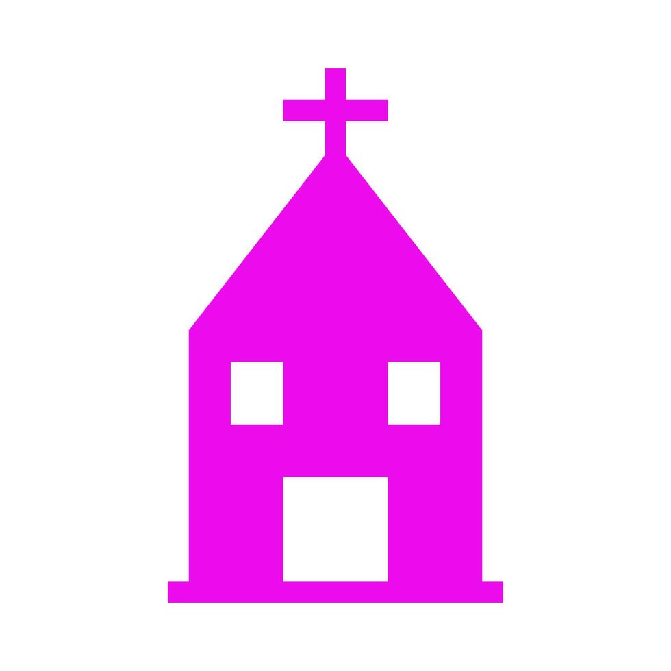 Church illustrated on a white background vector