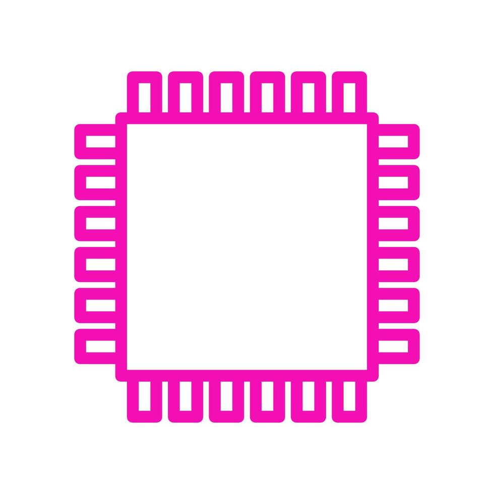 Microchip illustrated on a white background vector