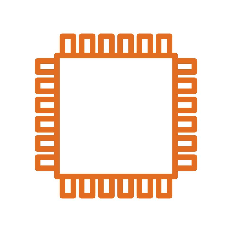 Microchip illustrated on a white background vector