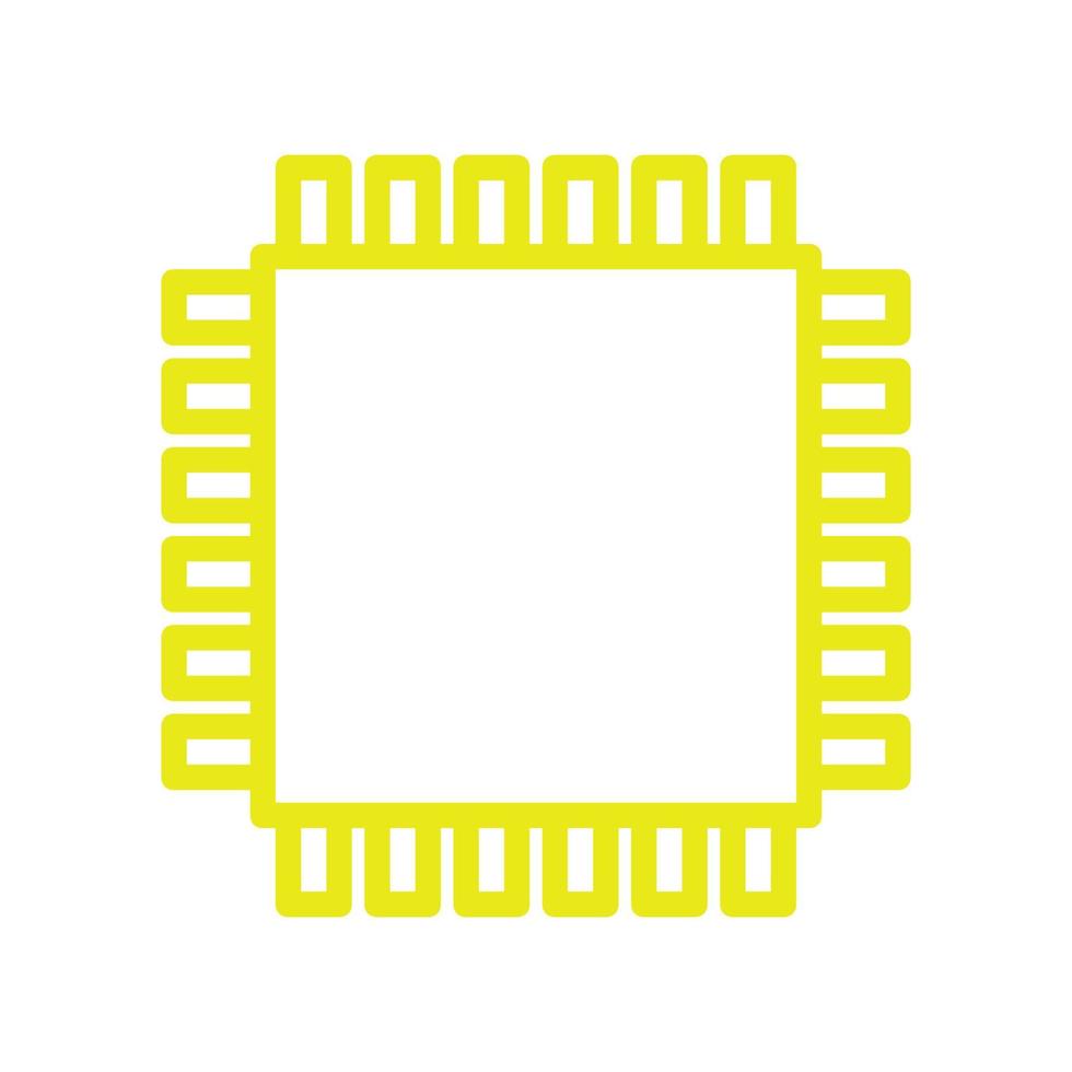 Microchip illustrated on a white background vector