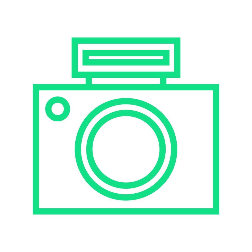 Photo camera illustrated on a white background vector