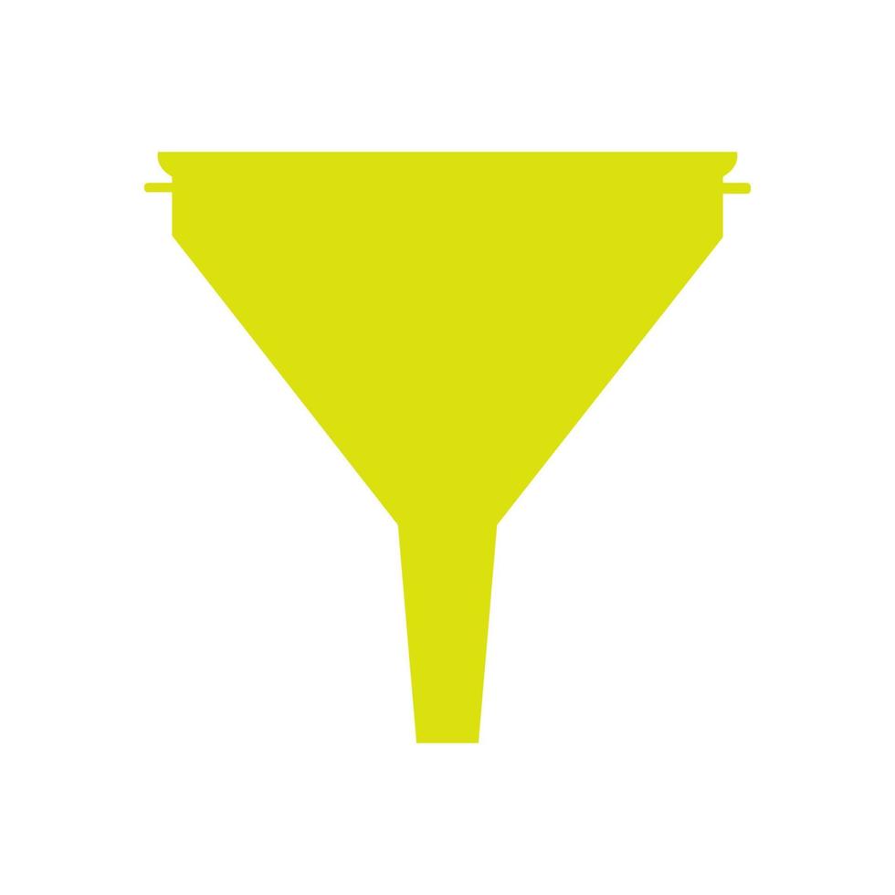 Funnel illustrated on a white background vector