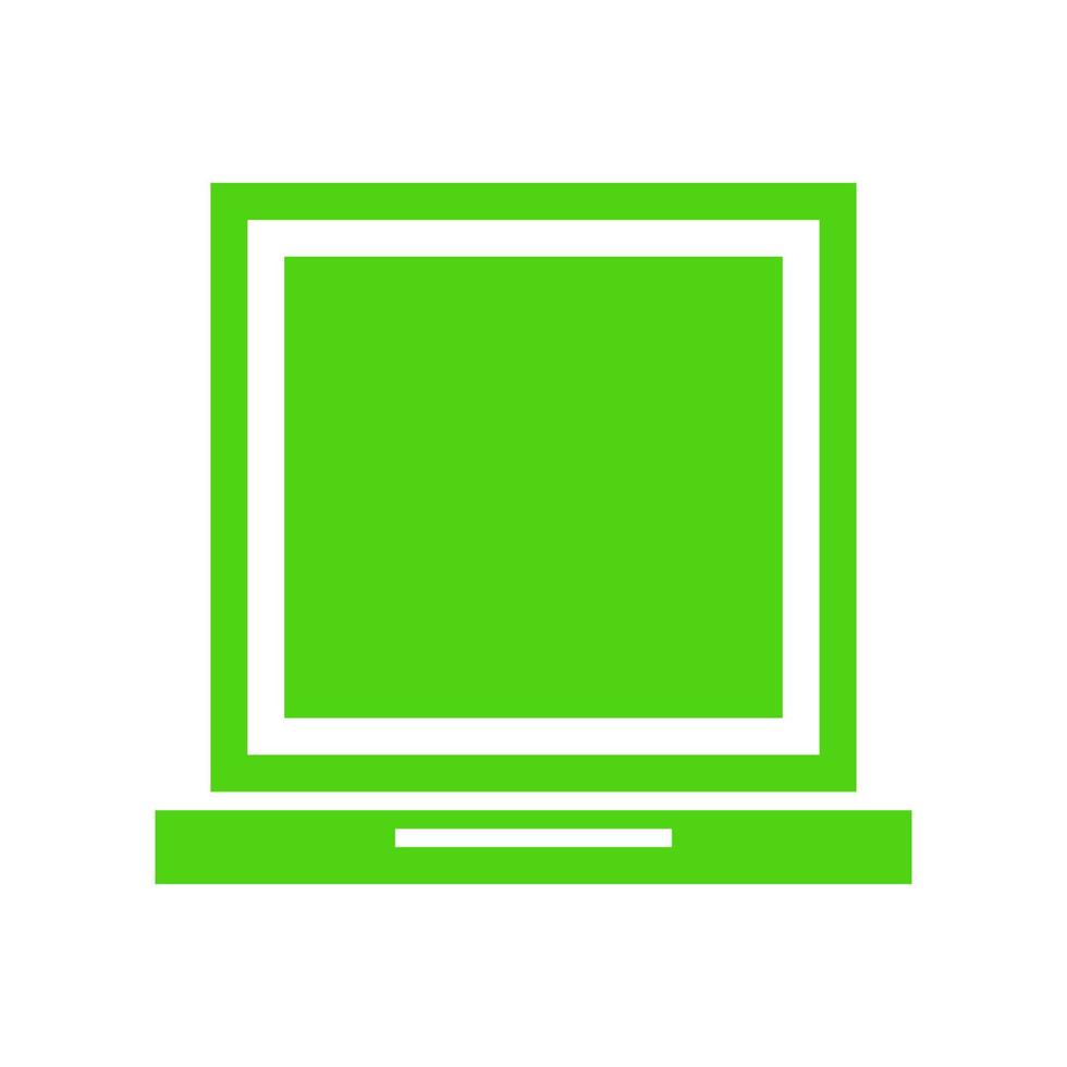 Laptop illustrated on a white background vector