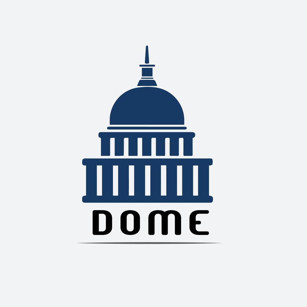 dome icon for business Initials Monogram logo vector