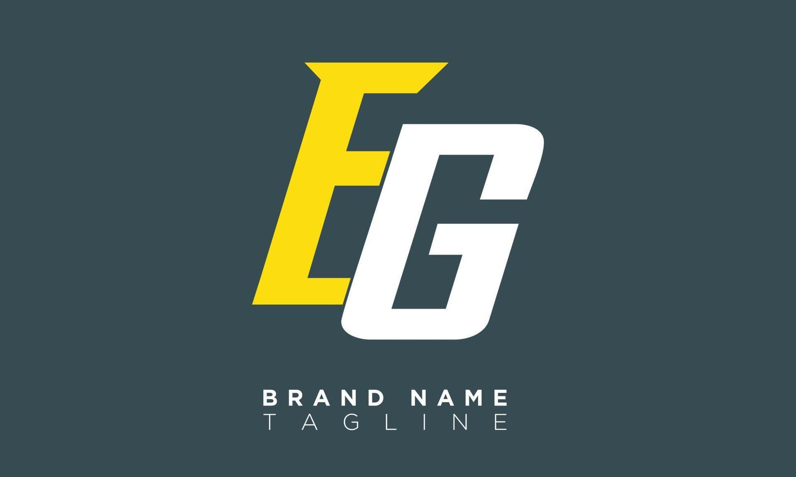 EG Alphabet letters Initials Monogram logo GE, E and G vector