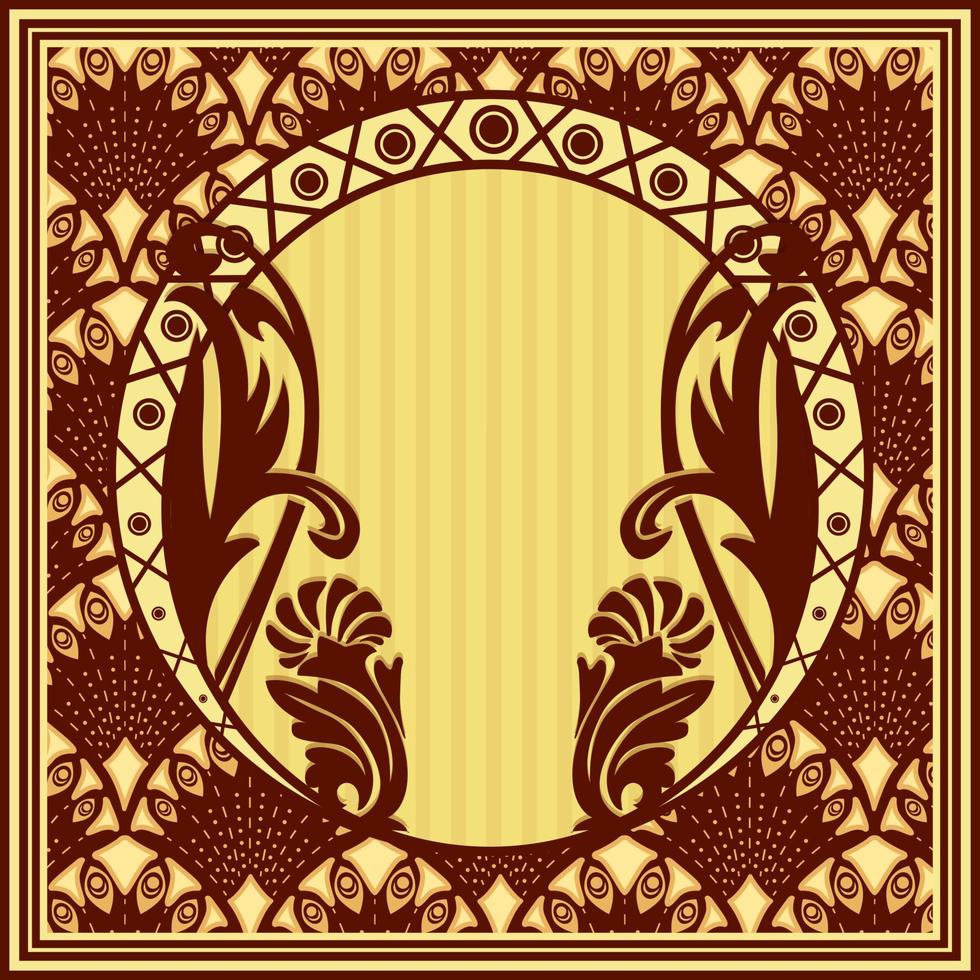 fondo del concepto art nouveau vector