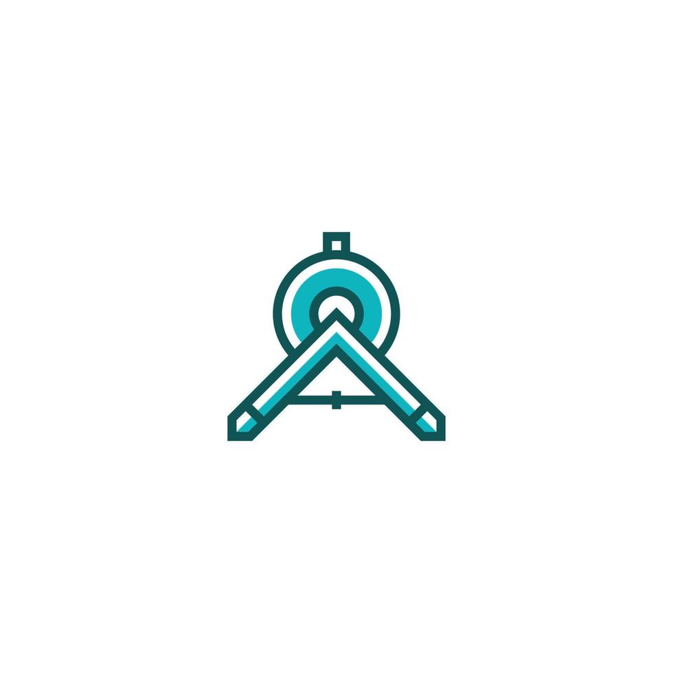 Divider line icon. linear style sign for mobile concept and web design. Outline vector icon. Symbol, logo illustration. Vector graphic