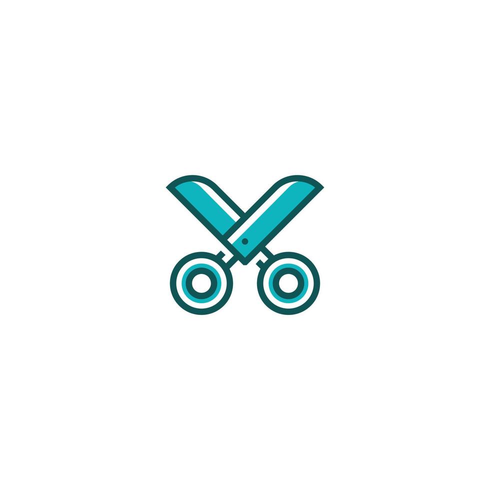 Scissor line icon. linear style sign for mobile concept and web design. Outline vector icon. Symbol, logo illustration. Vector graphic