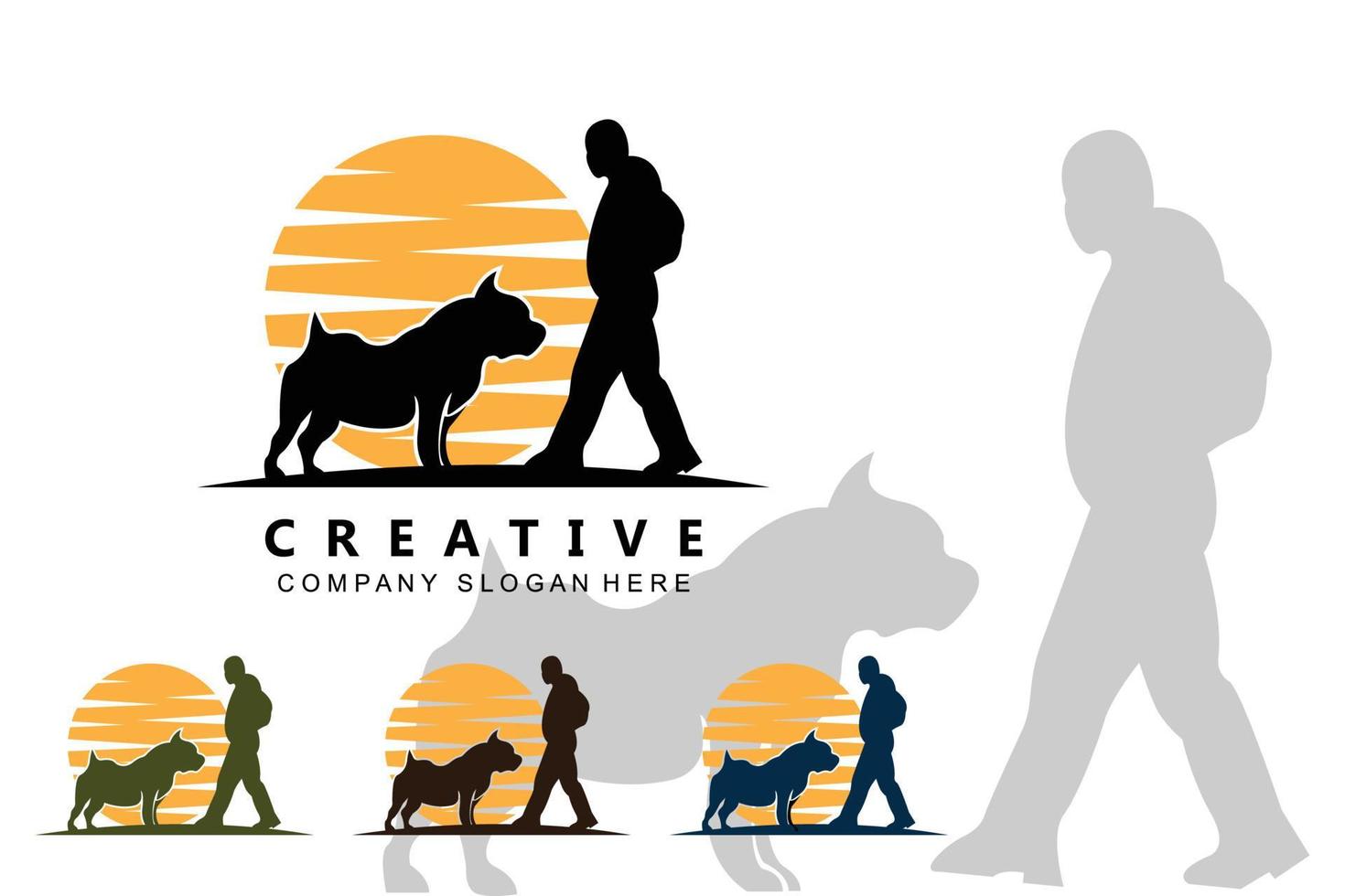 dog logo icon vector, loyal and cute animal, inspiration, template vector