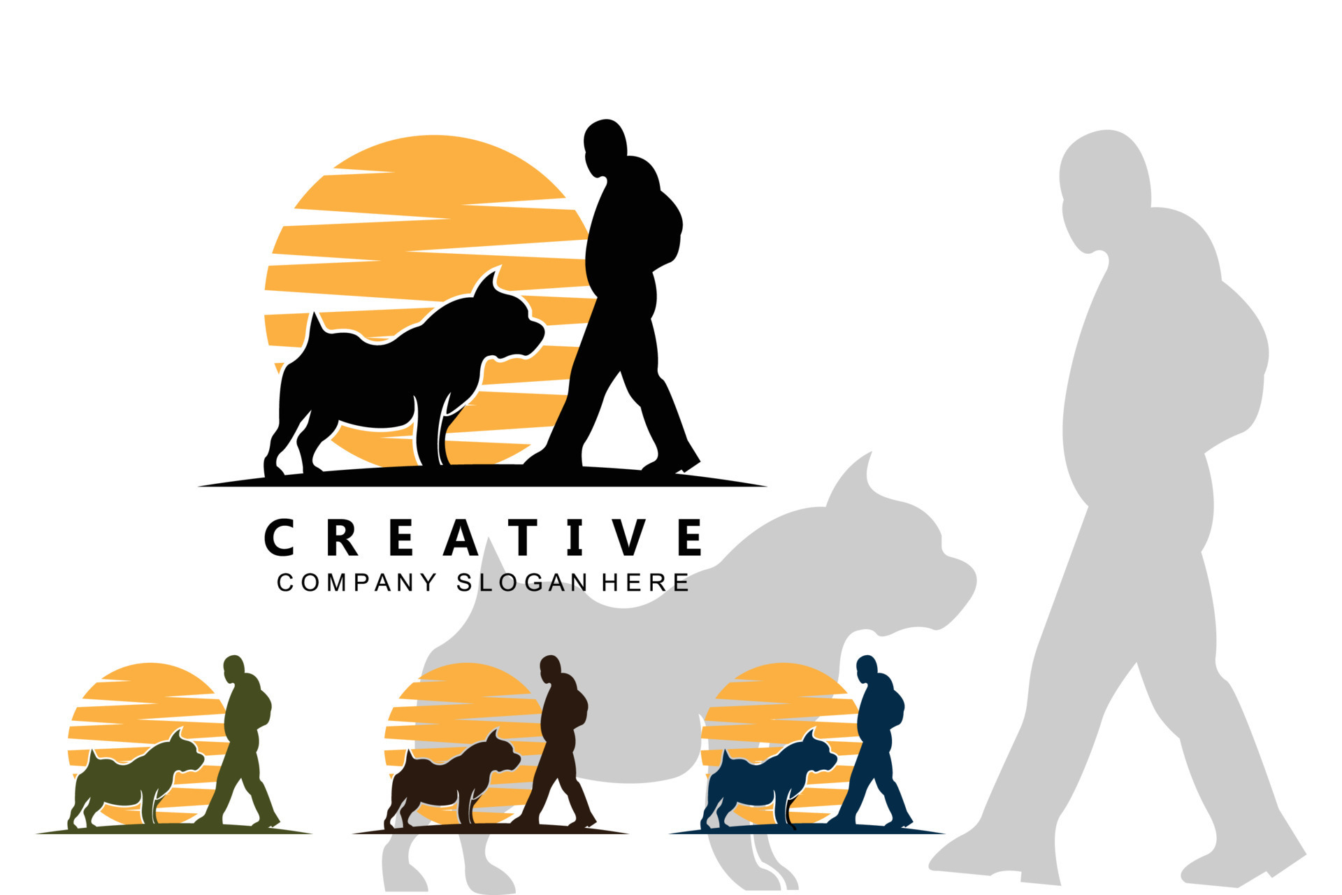 dog logo icon vector, loyal and cute animal, inspiration, template