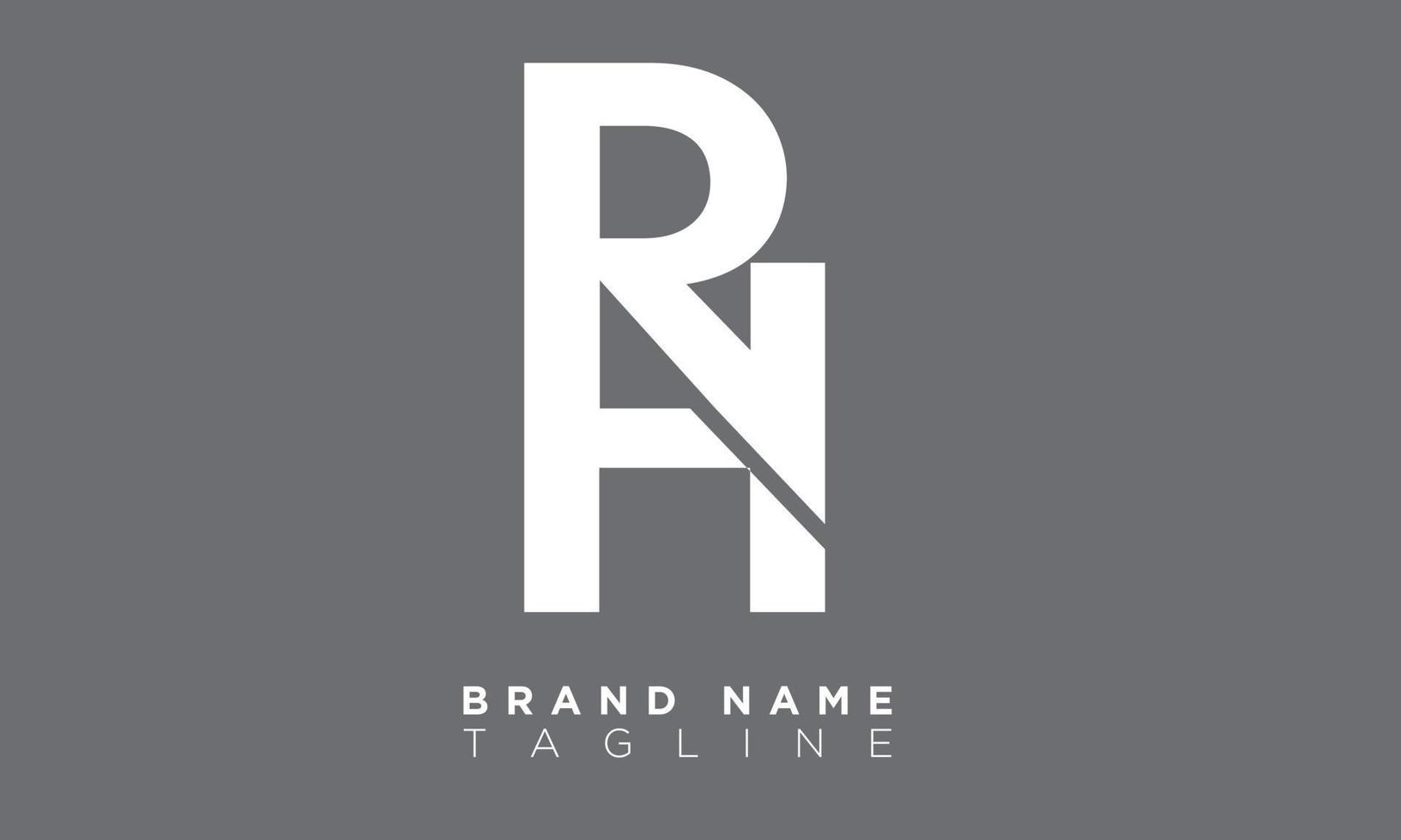 Alphabet letters Initials Monogram logo RH, HR, R and H vector
