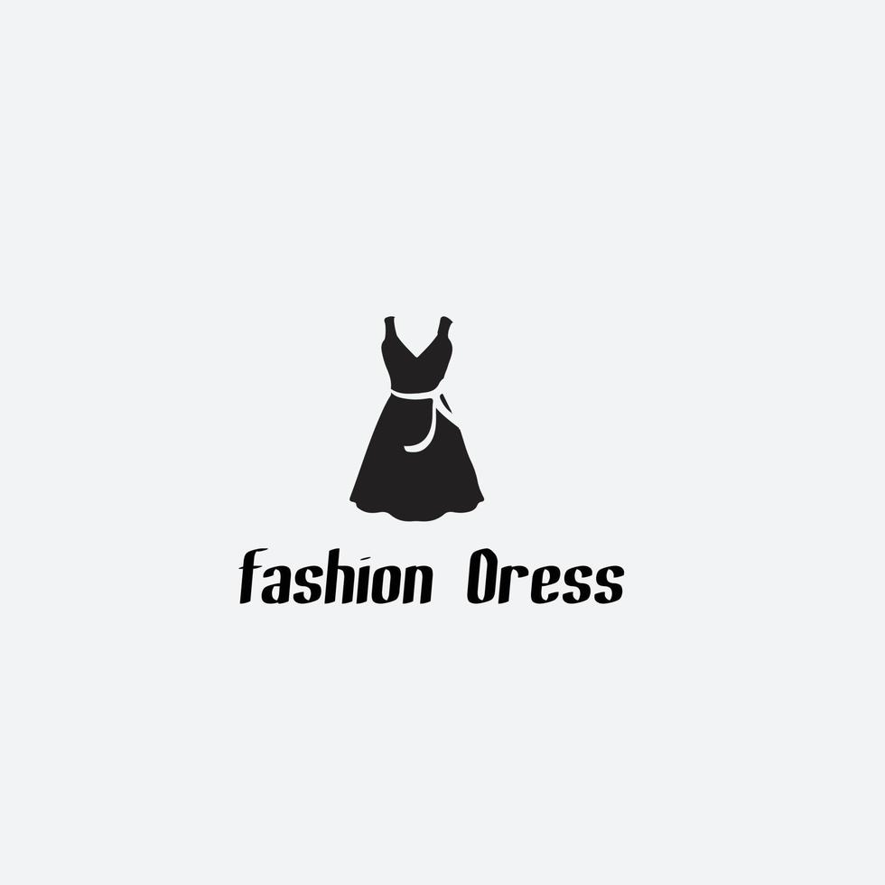 fashion dress icon for business Initials Monogram logo vector