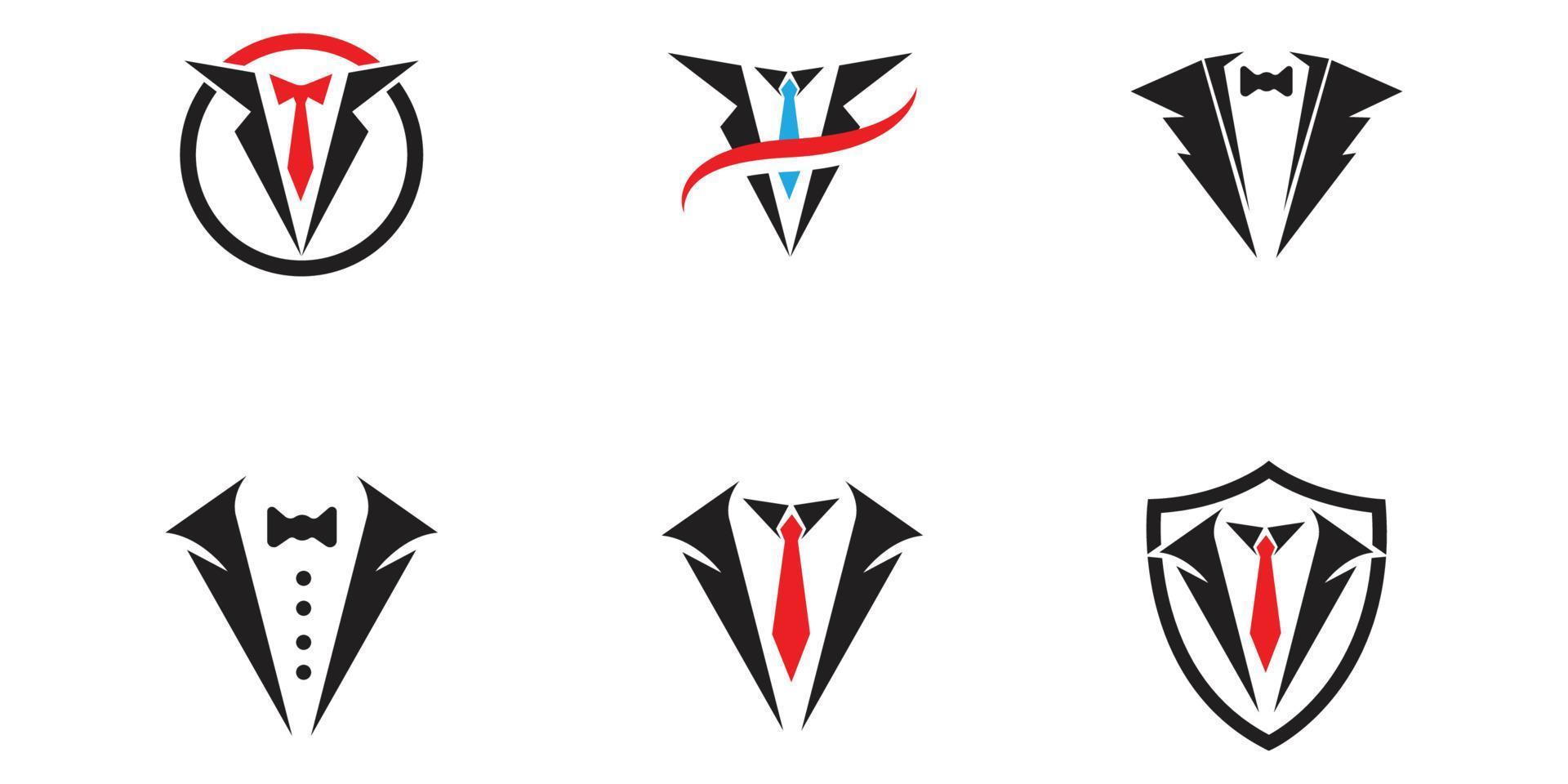 black mafia men tuxedo symbol vector logo