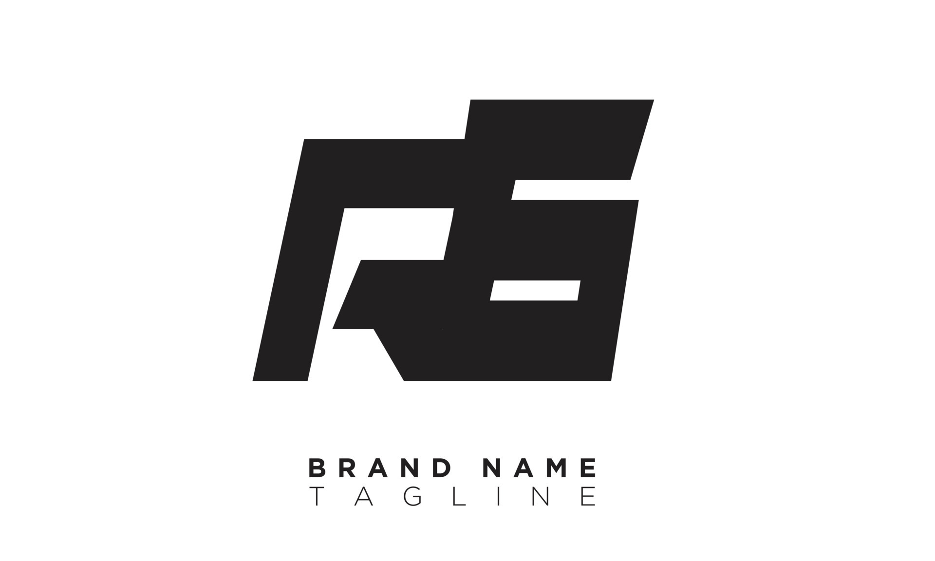 Alphabet letters Initials Monogram logo RS, SR, R and S 8208163 Vector