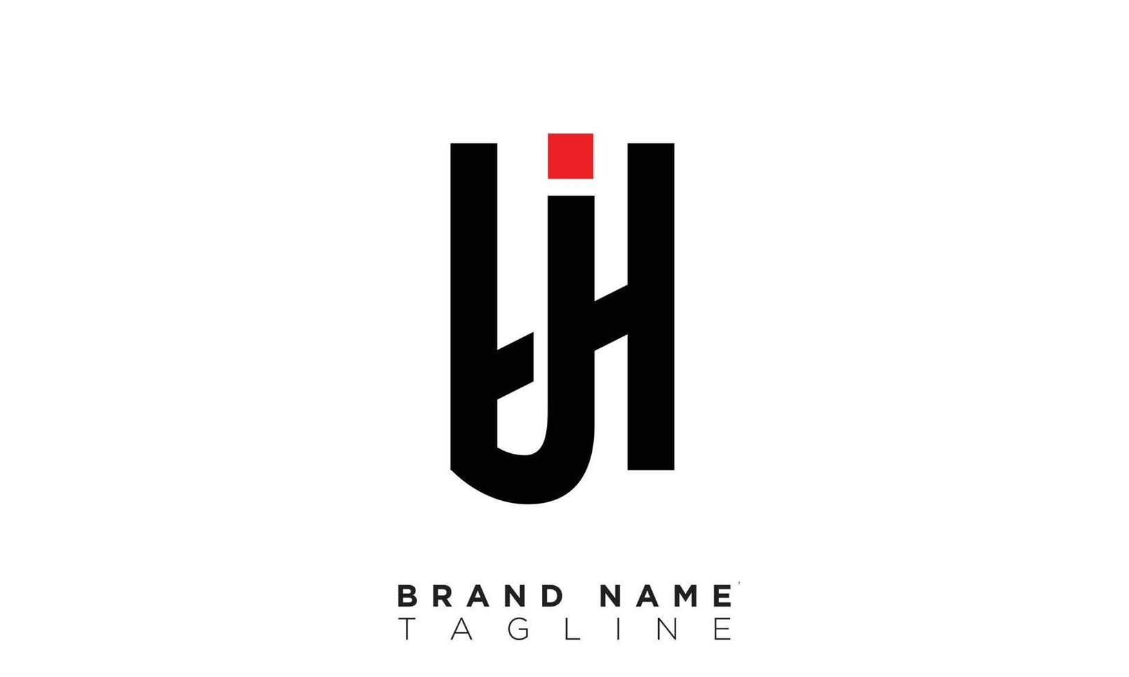 HJ Alphabet letters Initials Monogram logo JH, H and J vector